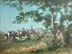 Le Monna, Millau, Aveyron, Huile Sur Toile, Tableau Ancien, Peinture, Début XXe