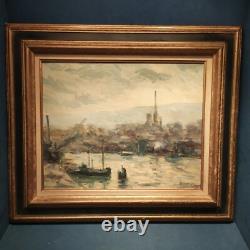 Lebourgeois Tableau Ancien Huile Sur Toile, Peinture
