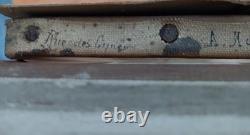 Magnifique Tableau Ancien A. MARIE Scène de Pêche en Bord de Mer Huile