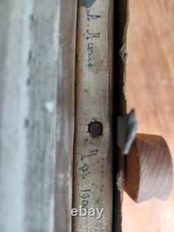 Magnifique Tableau Ancien A. MARIE Scène de Pêche en Bord de Mer Huile