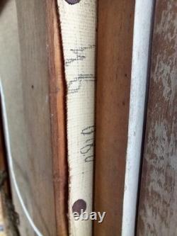 Magnifique Tableau Ancien A. MARIE Scène de Pêche en Bord de Mer Huile