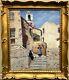 Maurice La Bany-Provence-Village Corse-Tableau ancien-Salon AF de 1937-Corse