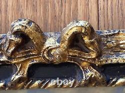 Miroir Trumeau Ancien Tableau Huile Sur Panneau Signé Mer Bateaux À Voile