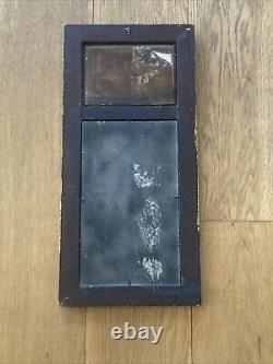 Miroir Trumeau Ancien Tableau Huile Sur Panneau Signé Mer Bateaux À Voile