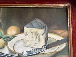 Nature Morte, Huile Sur Toile, Tableau Ancien, Peinture, Milieu XXe