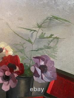 Nature Morte par Weill, Nabi dn Goût De Vallotton Tableau Ancien Huile Art Déco