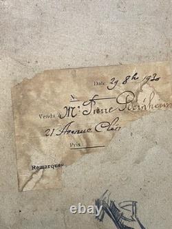 Nature Morte par Weill, Nabi dn Goût De Vallotton Tableau Ancien Huile Art Déco