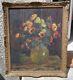 Octave Guillonnet (1872-1967) Tableau Ancien Huile Nature Morte Bouquet Fleurs