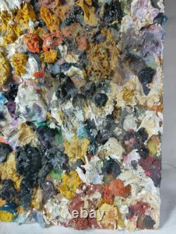 PALETTE de PEINTRE, ancienne palette Recto Verso peintre, du relief, tableau ancien
