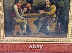 Paire De Tableaux Anciens Huile Sur Bois Scenes Taverne Medieval Paire De Tableaux Anciens Huile Sur Bois Scenes Taverne Medieval