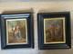 Paire De Tableaux Anciens Le Retour De La Chasse XVIII Sur Bois Hollande