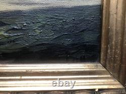 Paire de tableaux anciens PAYSAGES DE RIVIÈRE Signés Fort ou Fori Éc. Italienne