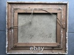 Paire de tableaux anciens PAYSAGES DE RIVIÈRE Signés Fort ou Fori Éc. Italienne