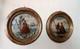 Paire de tableaux anciens, Venise, XVIIIe si&egrave;cle, technique Arte Povera