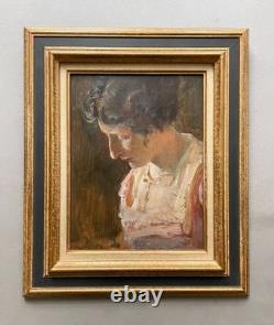Paul-Albert LAURENS (1870-1934), portrait de femme, tableau ancien, peinture