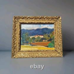 Peinture Ancienne Huile Paysage Tableau Signé Karel Verschueren (1883-1941)