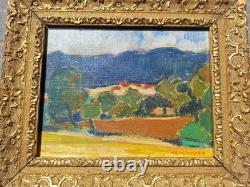 Peinture Ancienne Huile Paysage Tableau Signé Karel Verschueren (1883-1941)