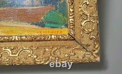 Peinture Ancienne Huile Paysage Tableau Signé Karel Verschueren (1883-1941)