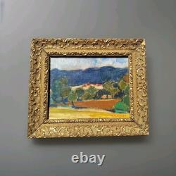 Peinture Ancienne Huile Paysage Tableau Signé Karel Verschueren (1883-1941)
