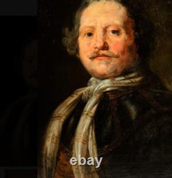 Portrait Amiral Meeuwisz d'après MIJTENS peinture tableau ancien authentique
