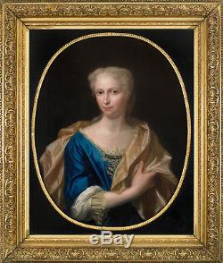 Portrait Femme 17ème Tableau Ancien HST XVIIEME Entourage François De Troy