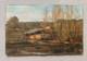 Prairie aux environs d'Antibes, huile sur carton, tableau ancien, peinture, 1892