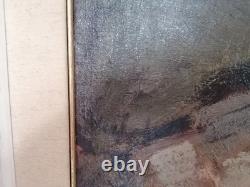 Rare Tableau Ancien Signature À Déchiffrer! Portrait De Femme