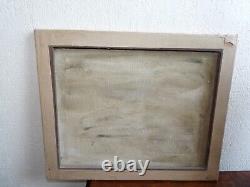 Rare ancienne Peinture à l'huile tableaux 18ème Paysage montagnes