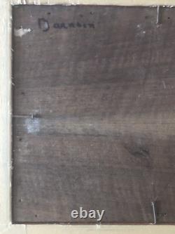 SUPERBE ancien TABLEAU PEINTURE HST BRETAGNE BRETONS CONCARNEAU H. BARNOUIN