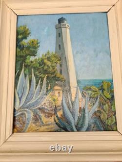 Saint Jean Cap Ferrat En 1955, Tableau Ancien