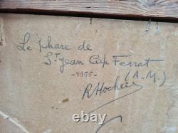 Saint Jean Cap Ferrat En 1955, Tableau Ancien