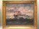 Superbe tableau ancien Marine Musée Sète Huile sur toile Paquebot tempête signé