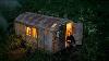 Surviving Alone In A Ruined Trailer Forest Renovation U0026 Cozy Setup