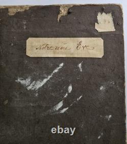 TABLEAU ANCIEN XIXe NU ÈVE JARDIN EDEN SIGNÉ TONY DURY VINTAGE 1870