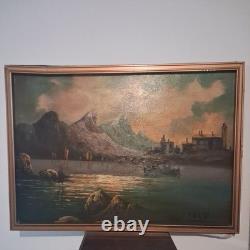 Tableau Ancien Auguste Du Molins