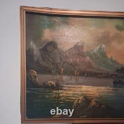 Tableau Ancien Auguste Du Molins