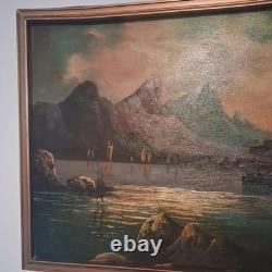 Tableau Ancien Auguste Du Molins