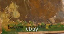 Tableau Ancien Bord De Mer De Lucien MARTIAL (1892-1987) Peintre de la Marine