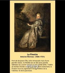 Tableau Ancien D'après Jean Antoine Watteau (1684-1721), La Finette Monogram A. K