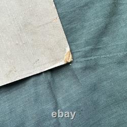 Tableau Ancien Deux Garçons Jouent Train Et Livre Huile Sur Carton