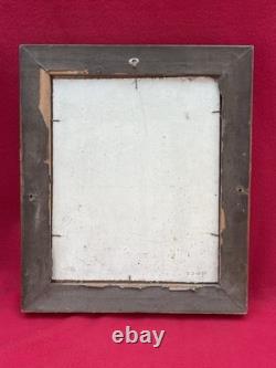 Tableau Ancien Encadré Vue du Mans Signé Pierre Petit Huile sur Panneau