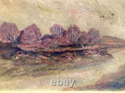Tableau Ancien H/toile Ecole De Pont -aven- Nabis L'aven Signé E. Corello