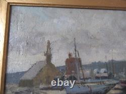 Tableau Ancien Huile Camaret Sur Mer Signe Genettes 1952 Huile Sur Toile