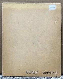 Tableau Ancien Huile Lucien BOULIER (1882-1963) Paysage Pointilliste Début XXe