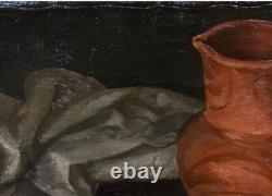 Tableau Ancien Huile Nature Morte Fruits Impressionniste XXème