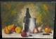 Tableau Ancien Huile Nature morte Fruits XXème J DECOSSE école française HST