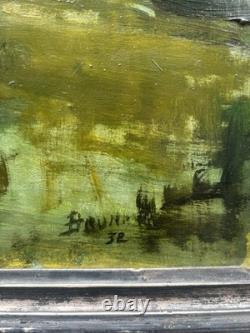 Tableau Ancien Huile Panneau Alsace/Signé/encadre/date 1932/peinture/identifier