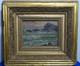 Tableau Ancien Huile Paysage Marin la Mer Impressionniste XX&egrave;me