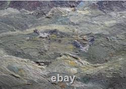 Tableau Ancien Huile Paysage Marin la Mer Impressionniste XXème