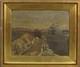 Tableau Ancien Huile Paysage de campagne Impressionniste XXème